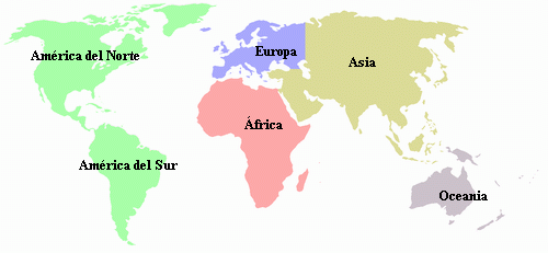 las regiones del mundo