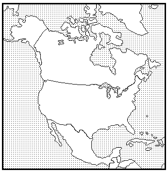 Mappa di Nord America